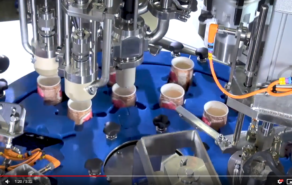 How to Fill and Seal Yogurt in Non-Stackable Paper and Glass Cups at 4,000 Containers per Hour
