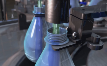 The patented grippers are compatible with a wide range of necks, limiting the need for change over tooling.