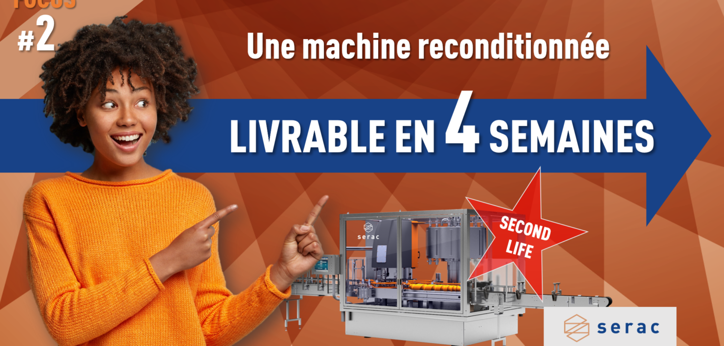 Une remplisseuse reconditionnée livrable en 4 semaines