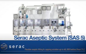 Serac Aseptic Filling and Capping Machine – up to 48 000 bottles/hour (1l)
