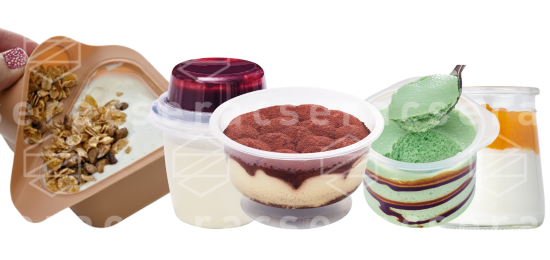 Serac Cup Filler Versatility - Various yogurt consistencies