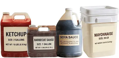 North American Bulk-Size Containers for Serac Sauce Filling