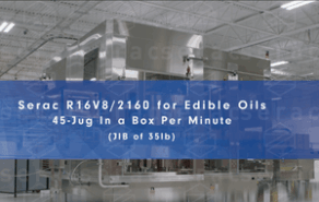 Serac Filling Machine for Edible Oils, 45 Jug in a Box / minute
