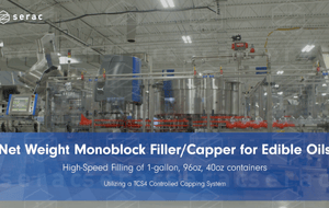 Serac High-Speed Net Weight Filler Capper for Edible Oils
