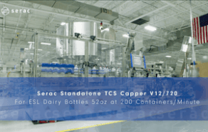 TCS Capper for ESL Dairy Bottles, 52oz at 200bpm
