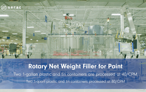 4 Different Containers in one Serac Filling Machine
