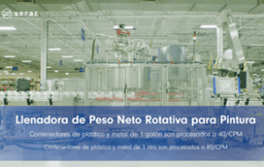 4 Envases Diferentes en una sola Llenadora Serac
