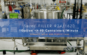 Serac Double Dosing High Speed Paint Filling Machine
