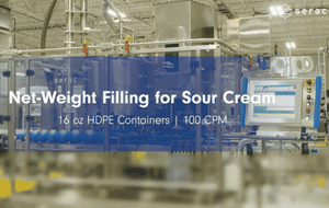 Net-Weight Filling for Sour Cream | 16 oz HDPE | 100 CPM
